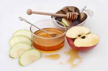 honey with apple for Rosh Hashana