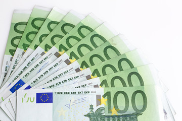 grupo de billetes de 100 euros