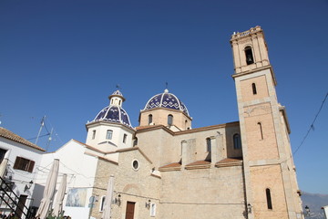 Fototapeta na wymiar Church,Altea ,Alicante province,Spain