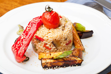 risotto with vegetable