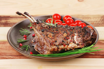 ribs with vegetables