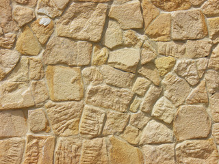 A Stone wall from an old house
