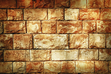 cracked stone wall