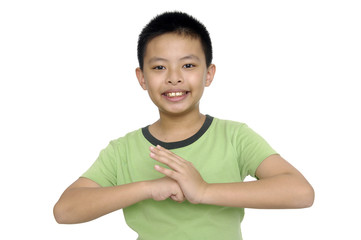 an handsome in asian kid