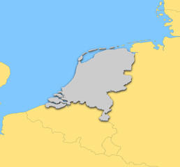 Map of Netherlands