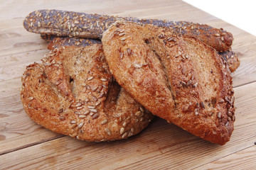 french rye breads and baguettes