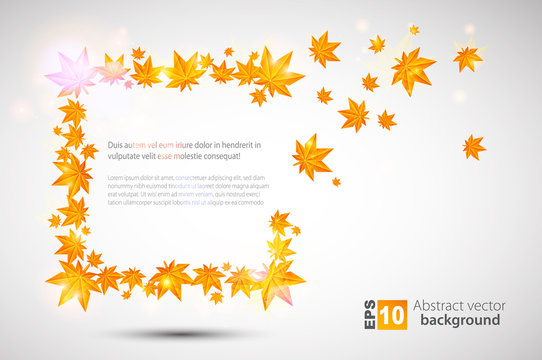 Autumn vector background.