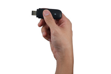 holding handy drive