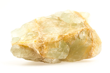 Rough green crystal stone