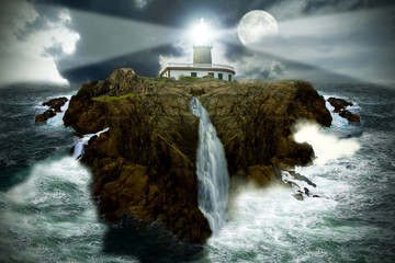 faro en la isla