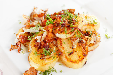 potatoes with mushrooms