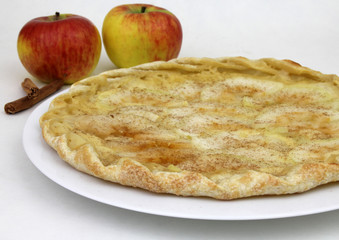 Flammkuchen mit Äpfel