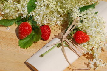 Elderflower herb table decorations