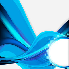 abstract background with an empty frame banner.