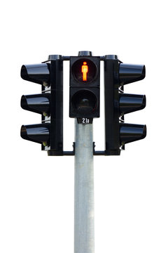 Traffic light isolated