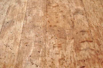 Detail of raw wooden floor