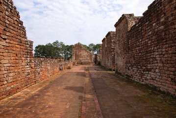 Jesuit mission Ruins in Trinidad Paraguay