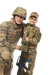 Military Father and Son