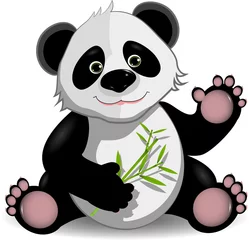Gardinen lustiger Panda © Brux