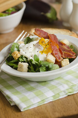 Egg and bacon salad
