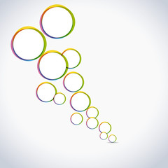 Fond cercles de couleurs