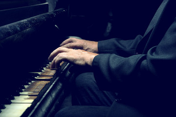 Hands of the musician
