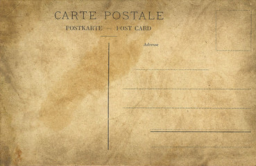 Old empty post card