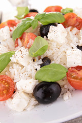 healthy rice salad