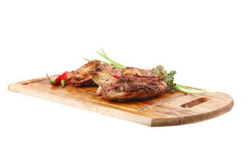 roast meat : chicken legs