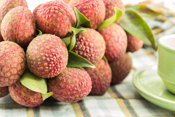 lychee on table