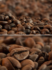 Coffee macro collage