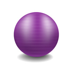 Purple gym ball