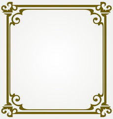 Calligraphic design element and page decoration