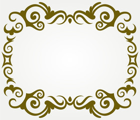 Calligraphic design element and page decoration