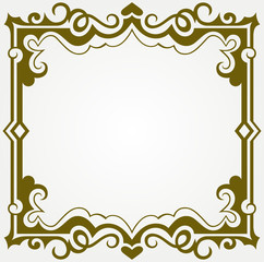 Calligraphic design element and page decoration