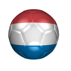3D soccer balls with national flag  Country Netherlands