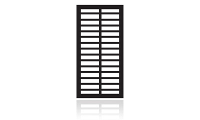 Shoji, Japanese sliding door-wall, one door