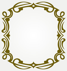 Calligraphic design element and page decoration