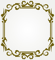 Calligraphic design element and page decoration