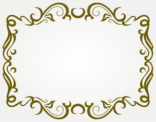 Calligraphic design element and page decoration