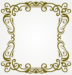 Calligraphic design element and page decoration