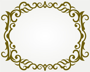Calligraphic design element and page decoration