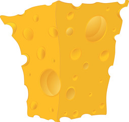 Cheese. Cartoon