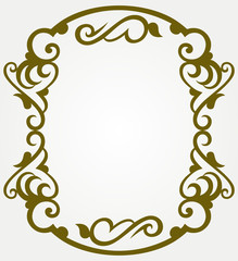 Calligraphic design element and page decoration