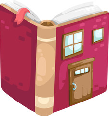 book house vector Illustration