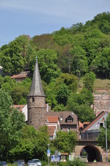 Fototapeta na wymiar Witch Tower w Gemünden am Main