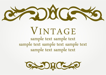 Calligraphic design element and page decoration