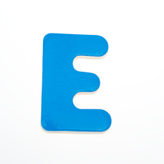 wooden toy letter E