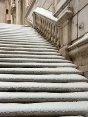 Roma innevata
