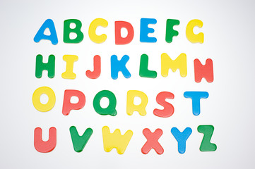 colorful alphabet set